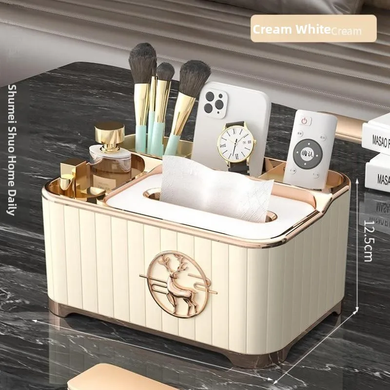 

Роскошная коробка для салфеток: стильный дизайн для гостиной, популярная в интернете, легкая, многофункциональная, с держателем для пультов ДУ