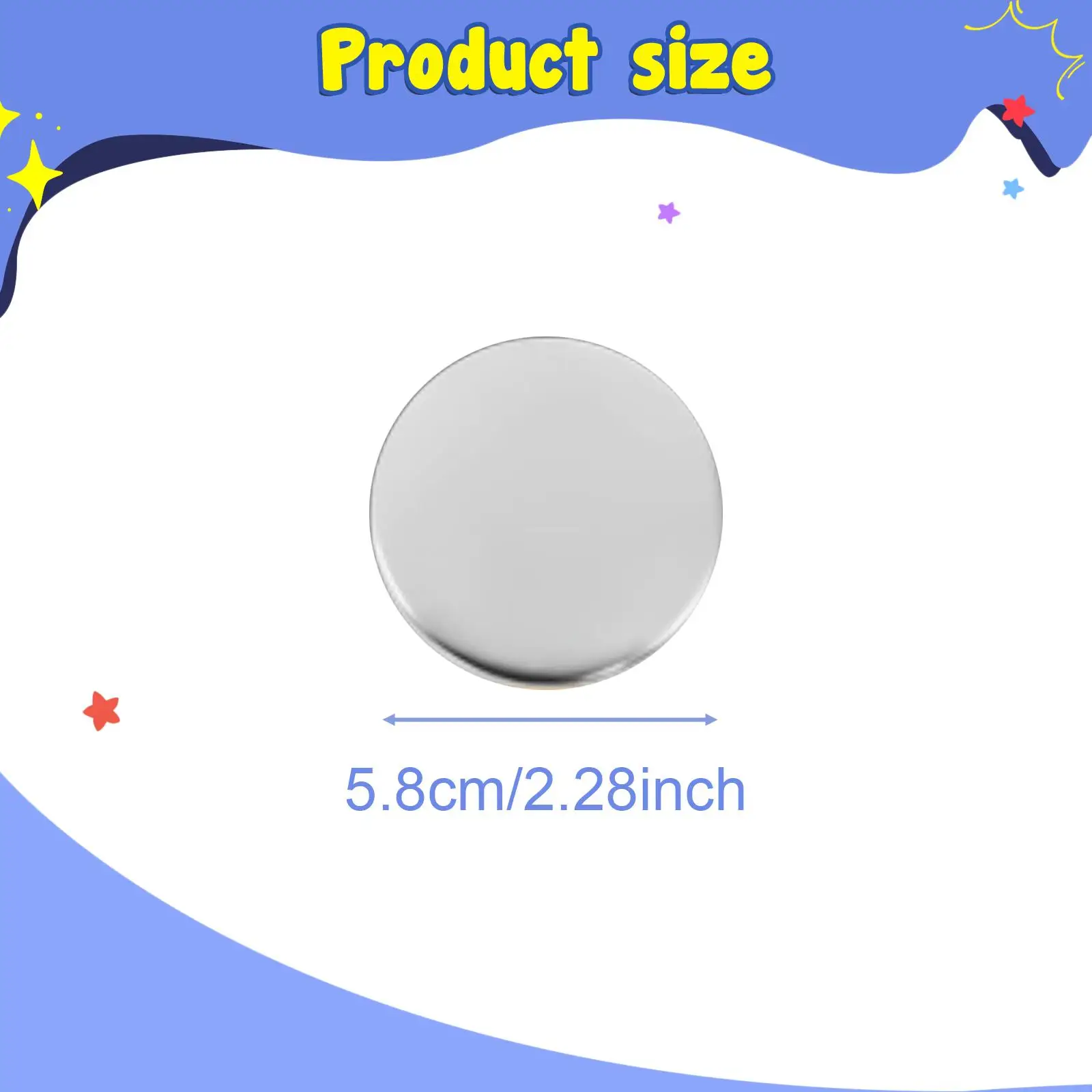 902Pcs Blank Button Making Supplies with Gasket Transparent Film Craft Empty DIY Pin for School Events Identification Tags