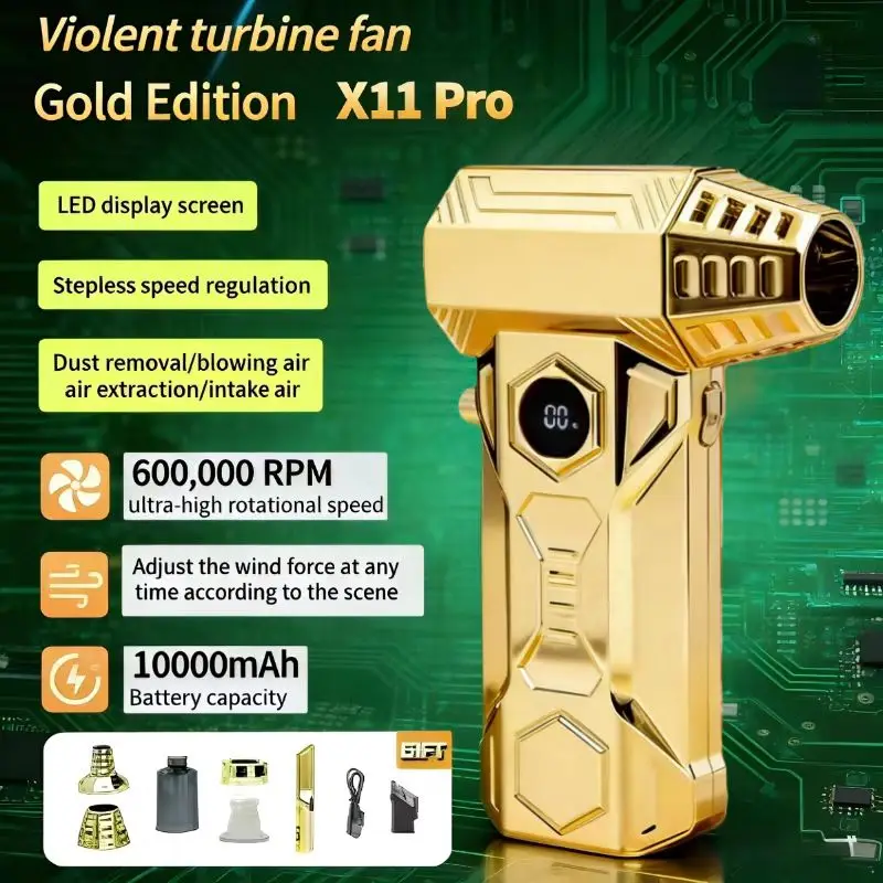 

X11 Air Blower Super Powerful Compressed Air 990000RPM Duster Electricity Consumption Display Air Vacuum Blower Jet Fan For Car
