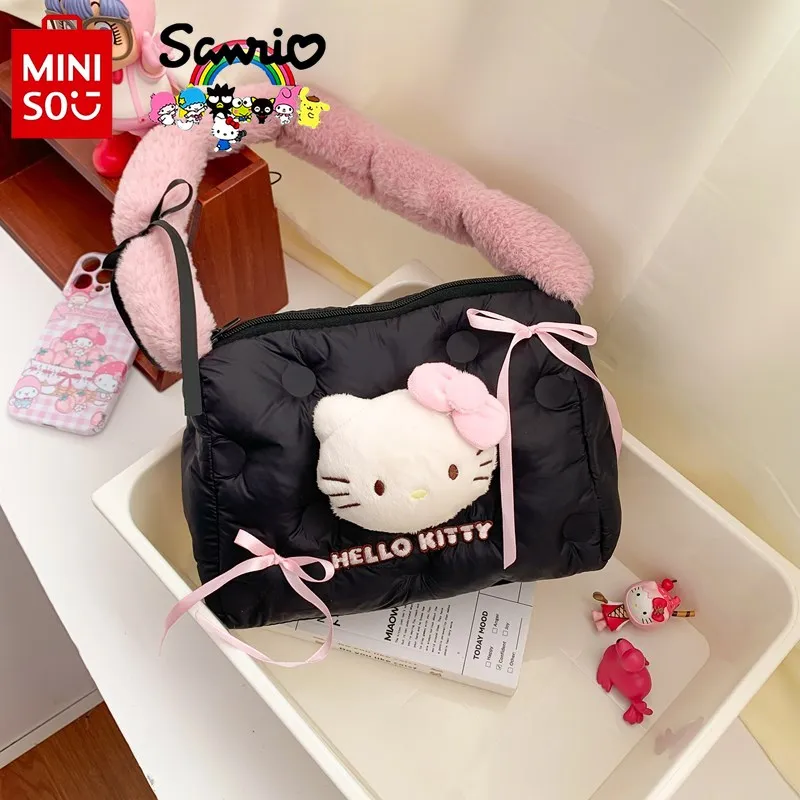 

Hello Kitty New Women's Handbag Fashion High Quality Women's Shoulder Bag Cartoon Versatile Large Capacity Women's Storage Bag