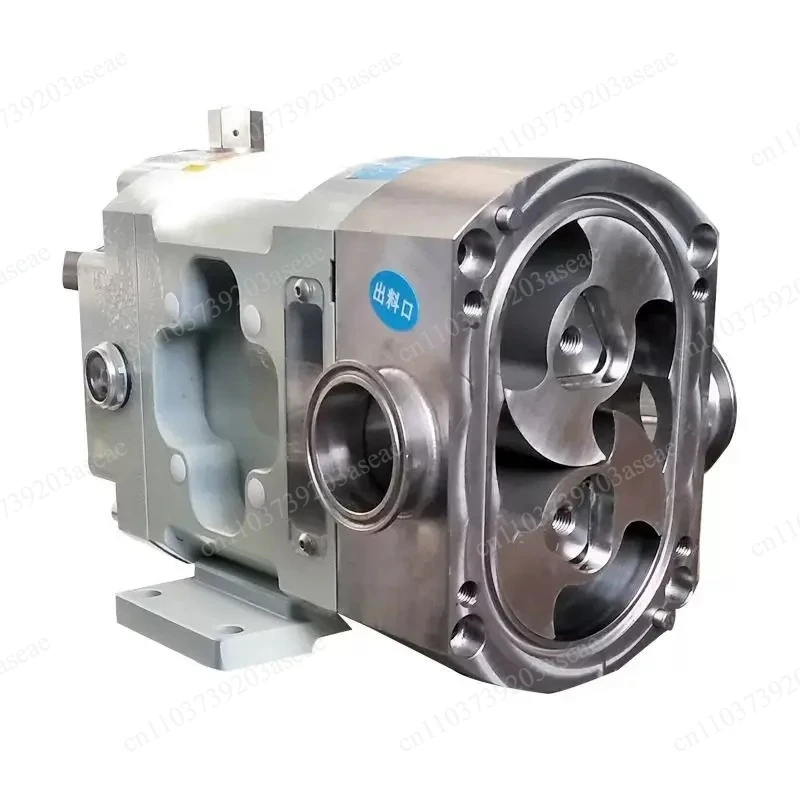 CRP-3Z-3/5/10/20 Rotor Lobe Pump 316L Sanitary Food Standard Stainless Steel Mini Twin-rotor Lobe Pump Head