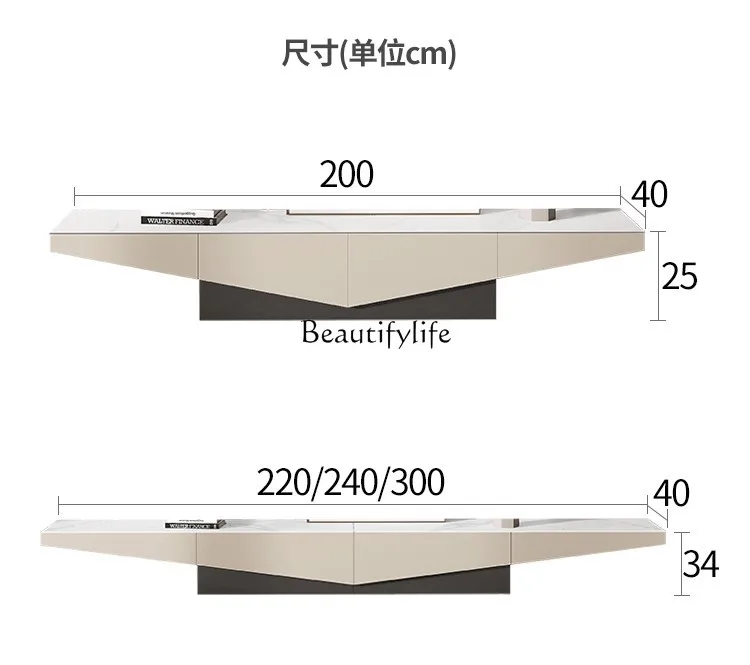 - * طاولة قهوة من لوح الصخور الكريمي، شقة صغيرة، غرفة معيشة، مجموعة خزانة تلفزيون منزلية بسيطة وحديثة