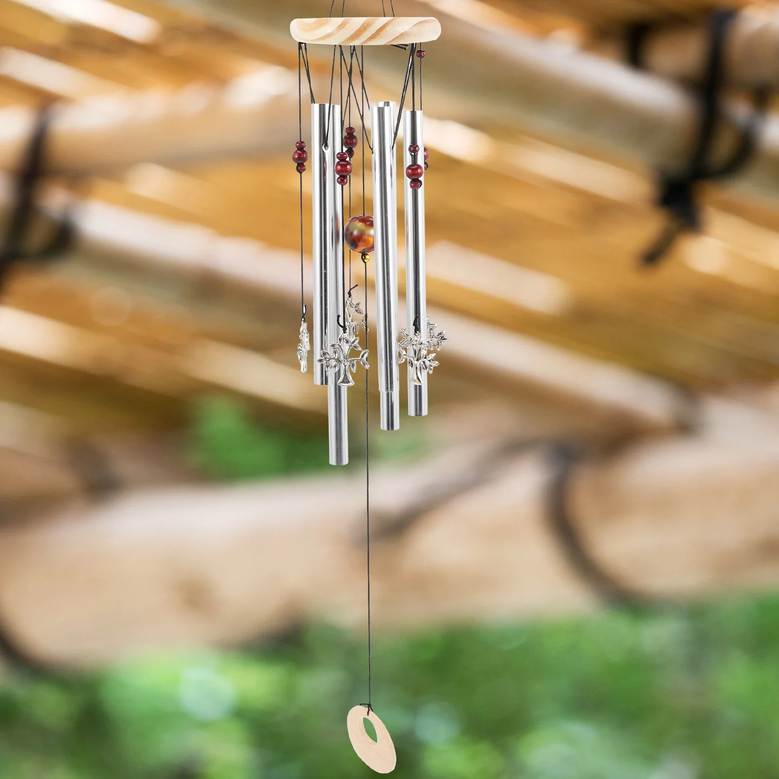 

60Pcs Chime Tube DIY Aluminum Replacement for Outdoor Indoor Hanging Decorative Accessories Supplies