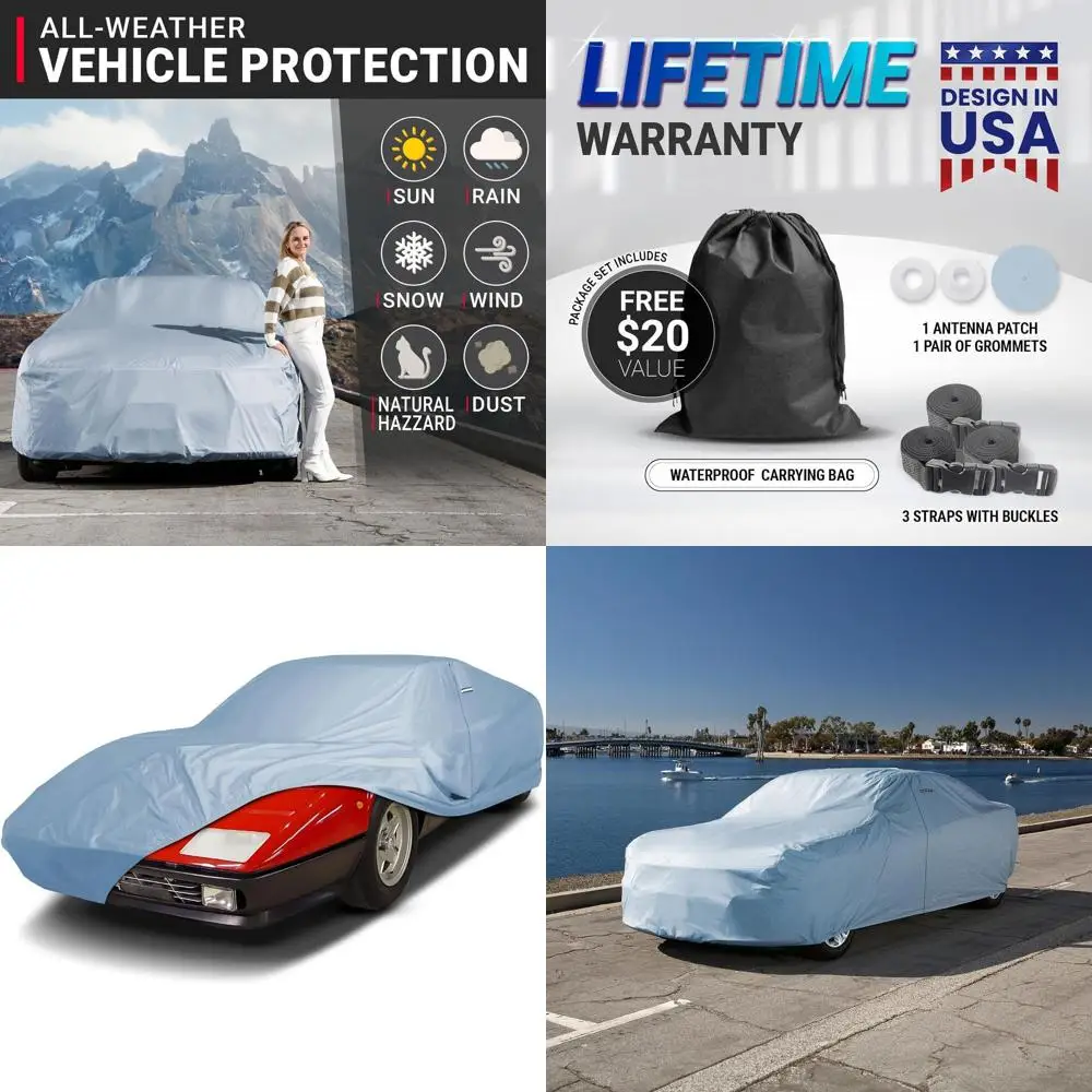 

Luxury Car Cover - 1976-1985 512B Durable Waterproof All-Weather Custom UV Protection Cover with Straps and Storage Bag