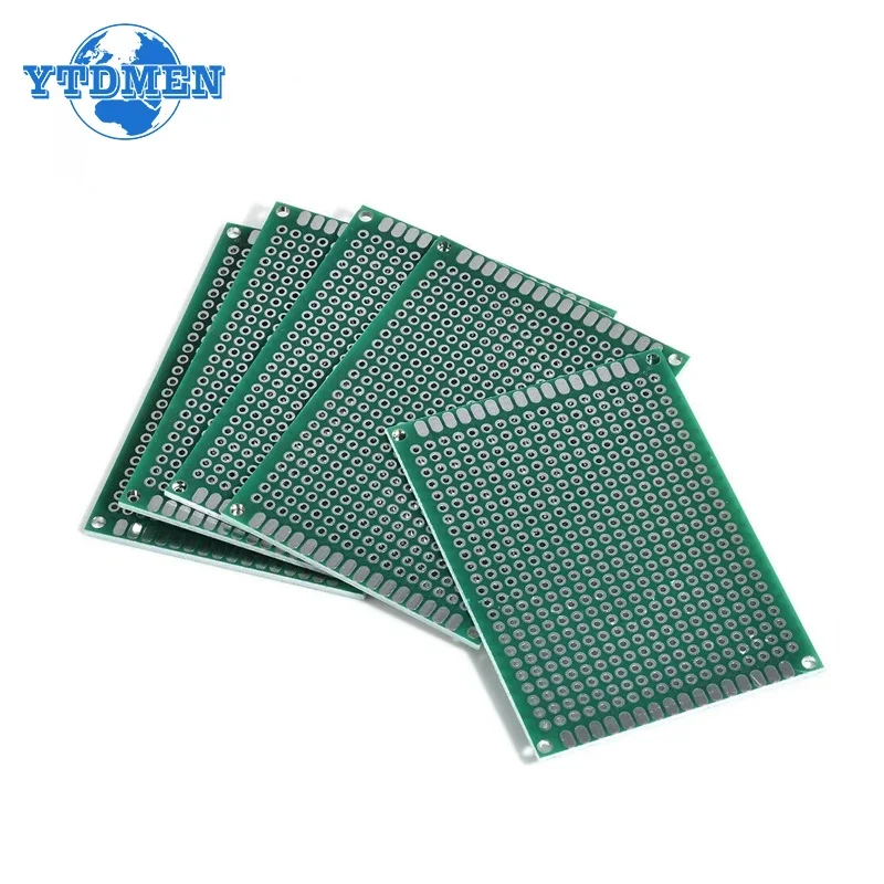 5PCS PCB Board 4x6cm Universal Printed Circuit Boards Single Side Prototype Board PCB for Arduino Experiment Copper Plate DIY