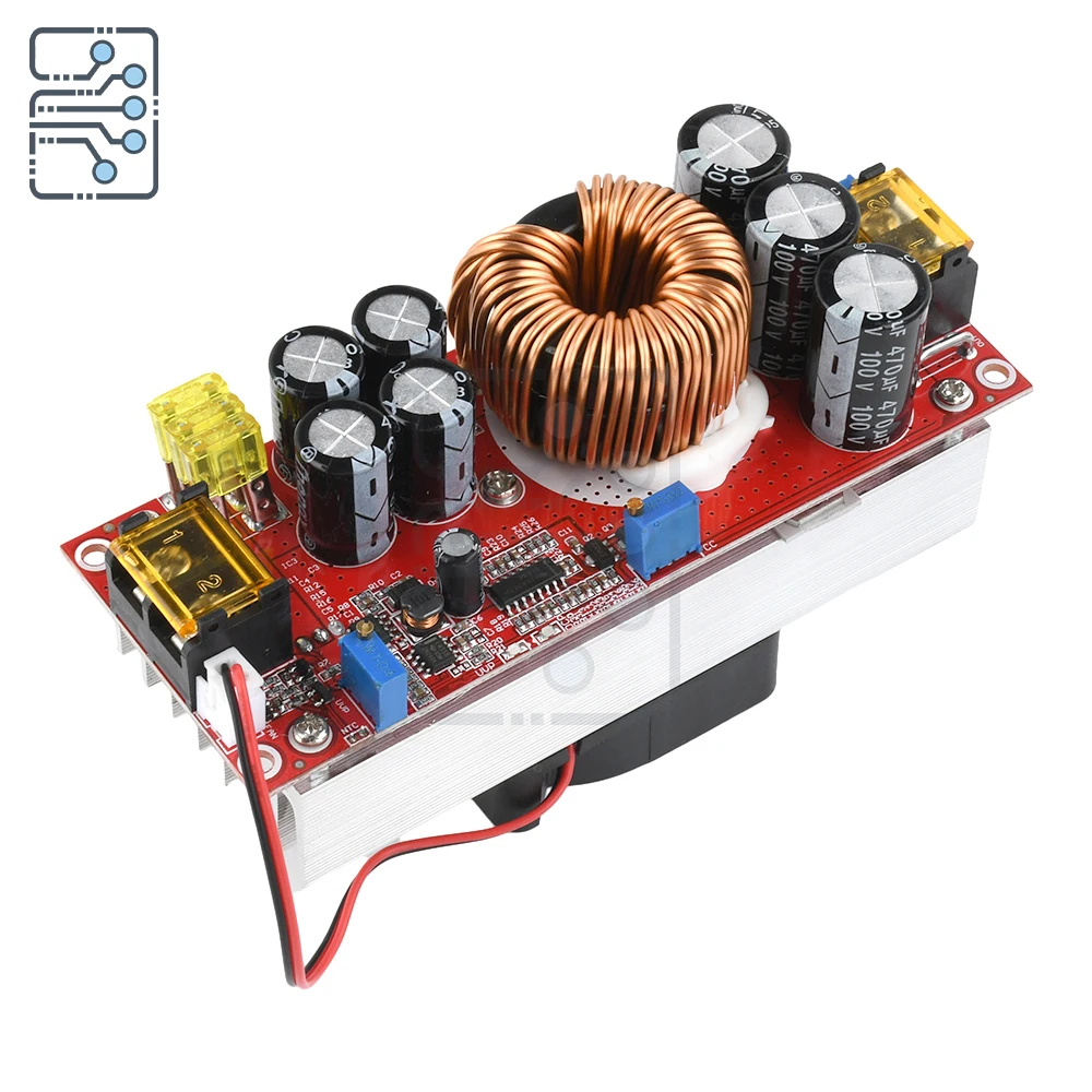 1800W 40A DC-DC Boost Converter Boost Power Module 10-60V to 12-90V Adjustable Voltage Charger Can be used for car battery boost