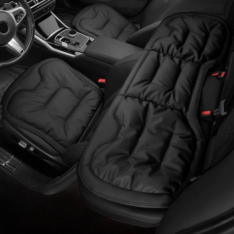 NAPPA Leather Car Seat Cushion For Driving ,with Breathable Hole Non-Slip Bottom Comfort Car Seat Protector Automotive Parts