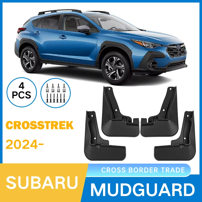 Fenders For Subaru Panther Crosstrek 2024 car tire soft rubber mudguard sheet,Front Rear Flares Splash Guards Cover=