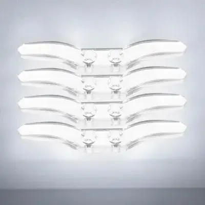 

4pcs Blind Cord Safety Cleats Clear Retainer Hooks For Roller Bamboo Roman Vertical Blinds Window Blind Rope Retainers