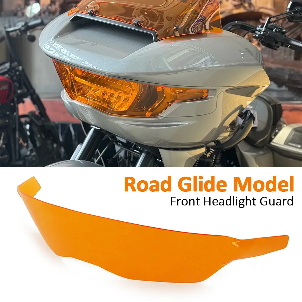 

For CVO Road Glide FLTRXSE ST FLTRX 2024 New Headlight Cover Headlamp Protector Guard Fairing Motorcycle Accessories