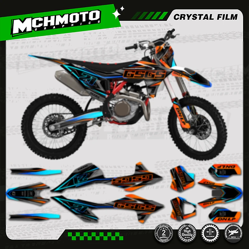 

MCHMFG For GASGAS 2021 2022 2023 GAS GAS EC MC Team Graphics Backgrounds Decals For Stickers Kit 009
