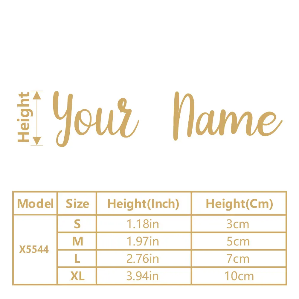 1PC Customizable Name Removable Sticker For Home Decor Personalized Name Vinyl Decal Bottle Decor Self Adhesive Stickers