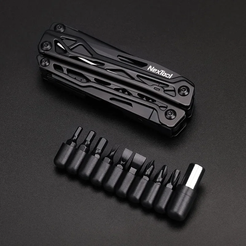 Imagem -04 - Nextool-black Knight 11 em Alicate Multitool Edc Outdoor Survival Folding Scissors Multi Ferramenta com Bainha Kydex Opcional