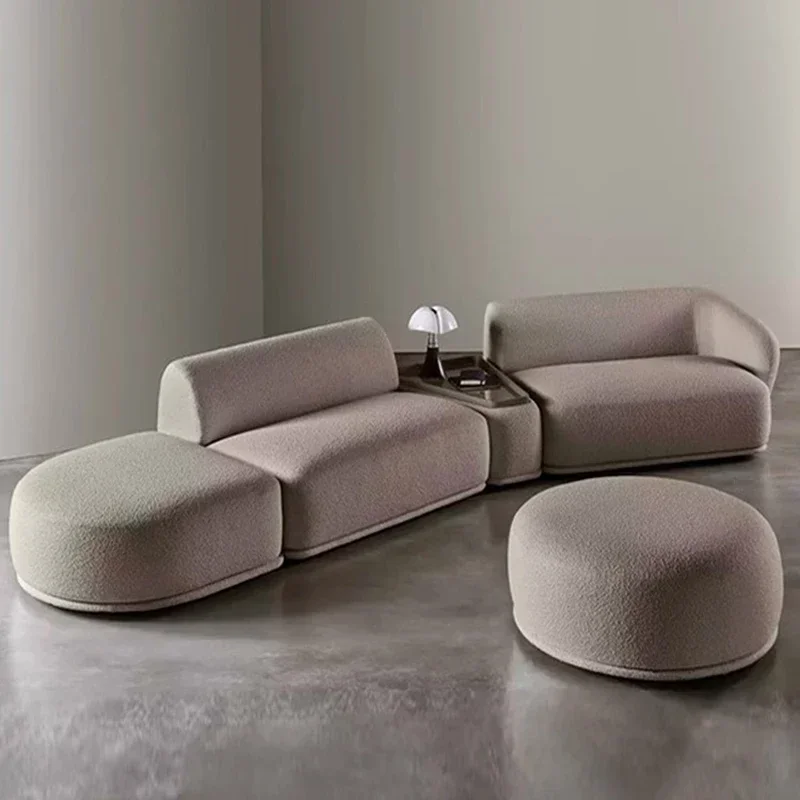 

z Fabric Fleece Living Room Sofas Modern Minimalist Curved Living Room Sofas Combination canape salon livingroom furniture sets