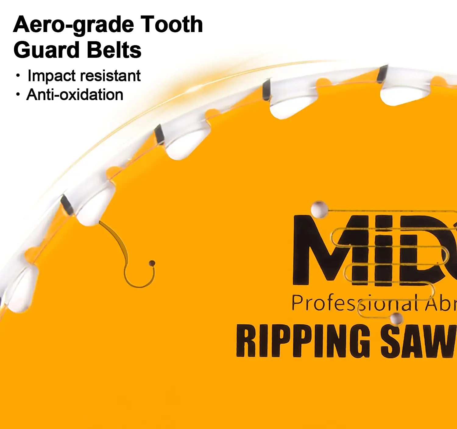 Professional Abrasive Saw Blade 10 Inch Miter Saw Blades 50-Tooth Crosscutting Ripping Tico Carbide Cutting Saw Blades for Table