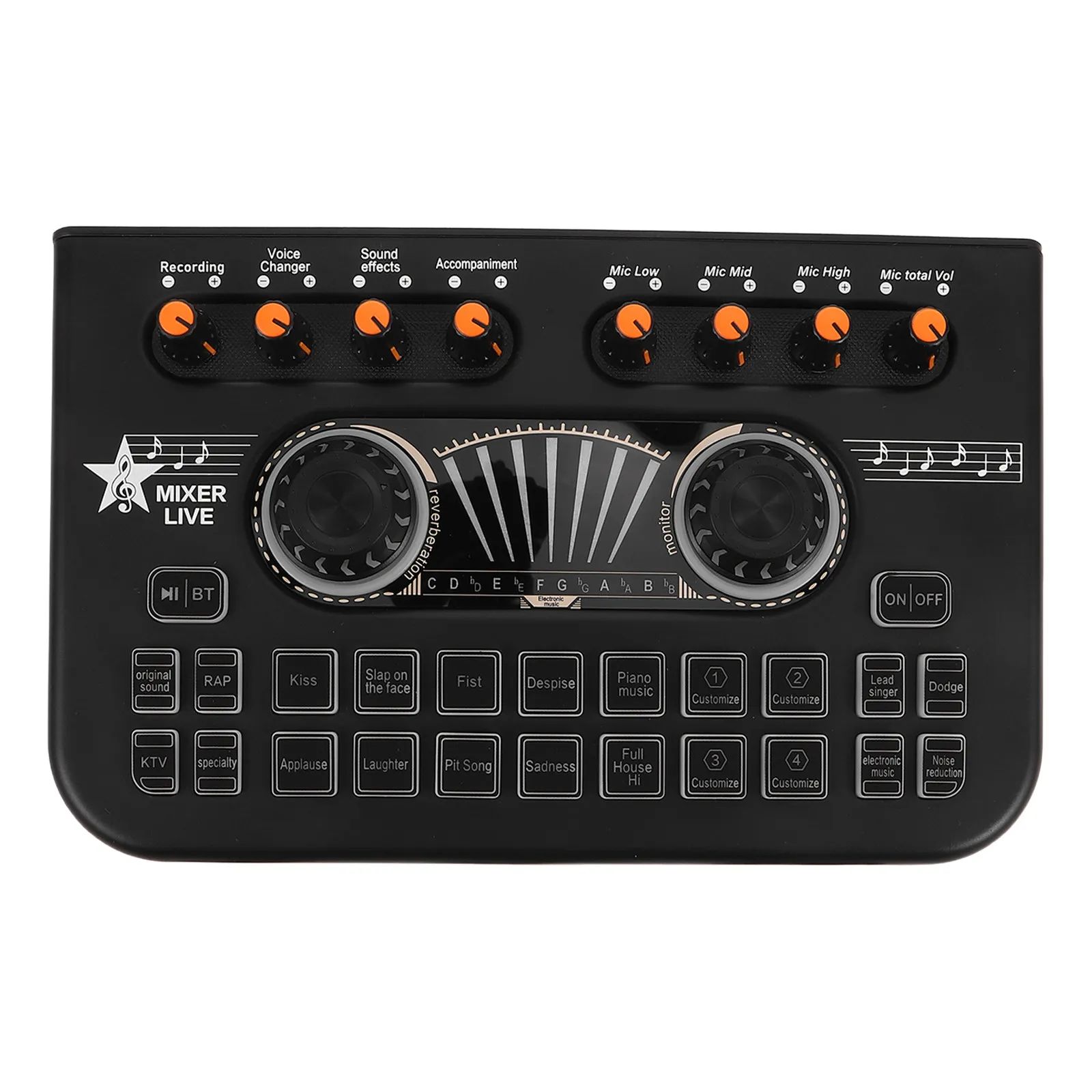 

1 комплект игрового аудиомикшера X3 с входом для микрофона 3,5 мм, цифровой звуковой картой и контроллером для прямой трансляции и караоке