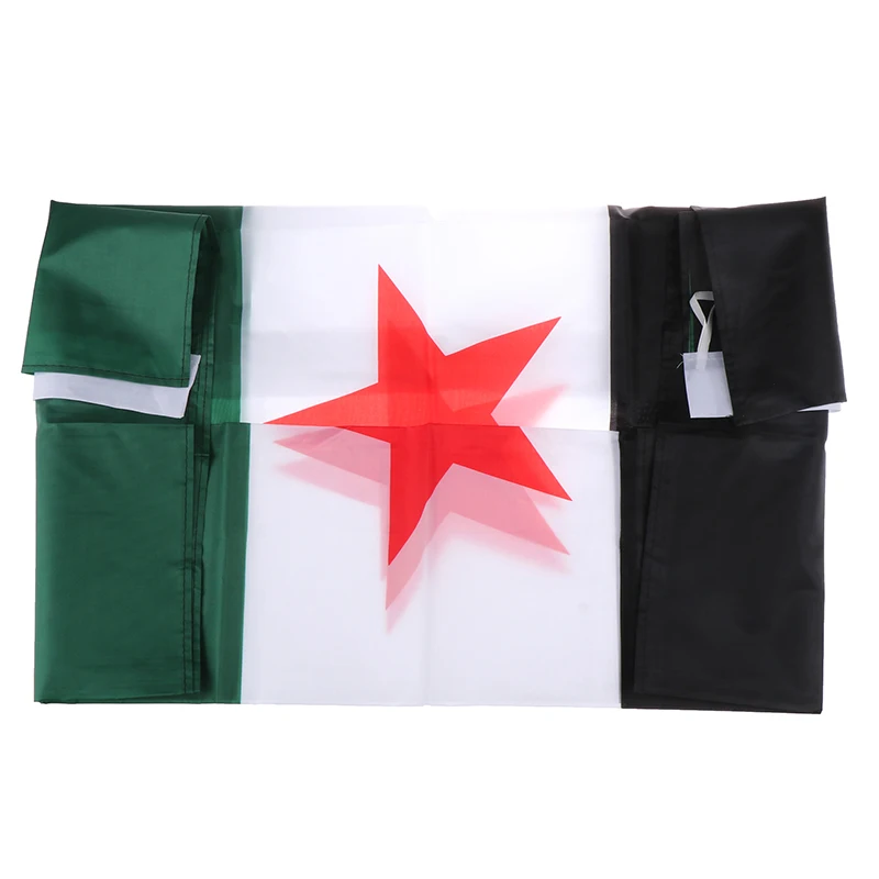 Syria Flag 90*150cm The Syrian Arab Republic Syrian Three Star Flag Banner Hanging Home Decoration Flags