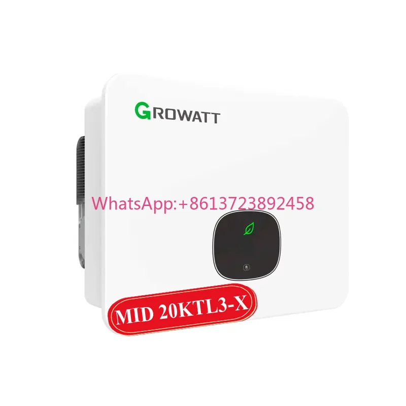 In Stock Growatt High Quality 15kw 20kw 25kw MID 20KTL3-X 20Kw Inverter Triple Phase on Grid Solar Inverter 20Kw