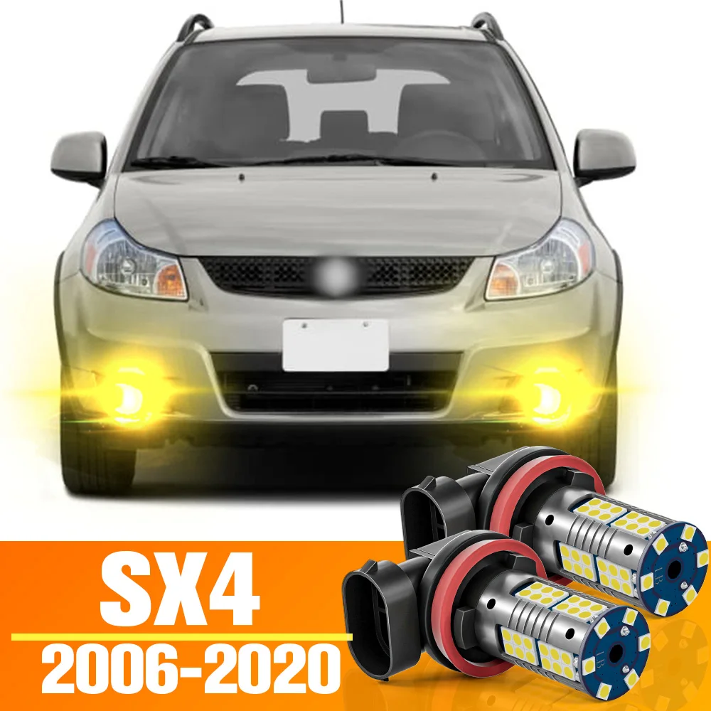 

2pcs LED Front Fog Light Bulb Accessories For Suzuki SX4 2006-2020 2008 2009 2010 2011 2012 2013 2014 2015 2016 2017 2018 2019