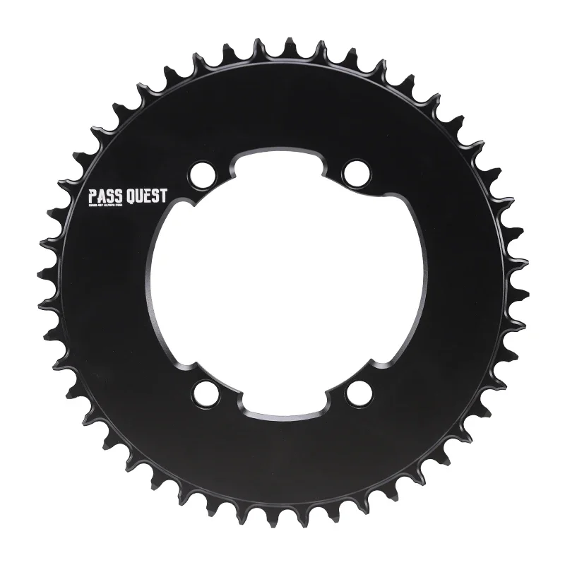 PASS QUEST  Round Road Bike Chain Closed Disk 110BCD  Narrow Wide Chainring For R7000/R8000/DA9100 46T-60T Crankshaft