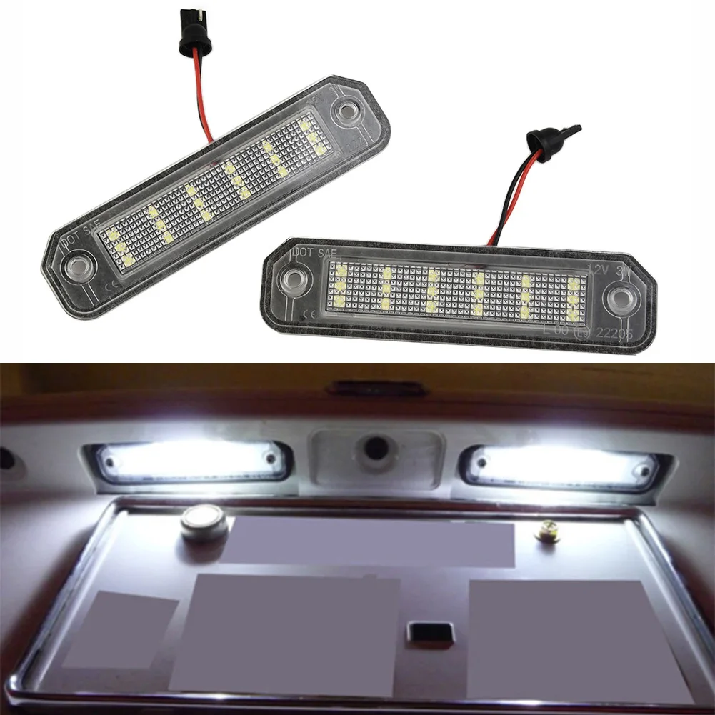 لهوندا قطع غيار السيارات لوحة ترخيص مصباح LED أجزاء 2 قطعة استبدال 34100-S04-A01 مقاوم للماء 34100S04A01 الأبيض 3 واط