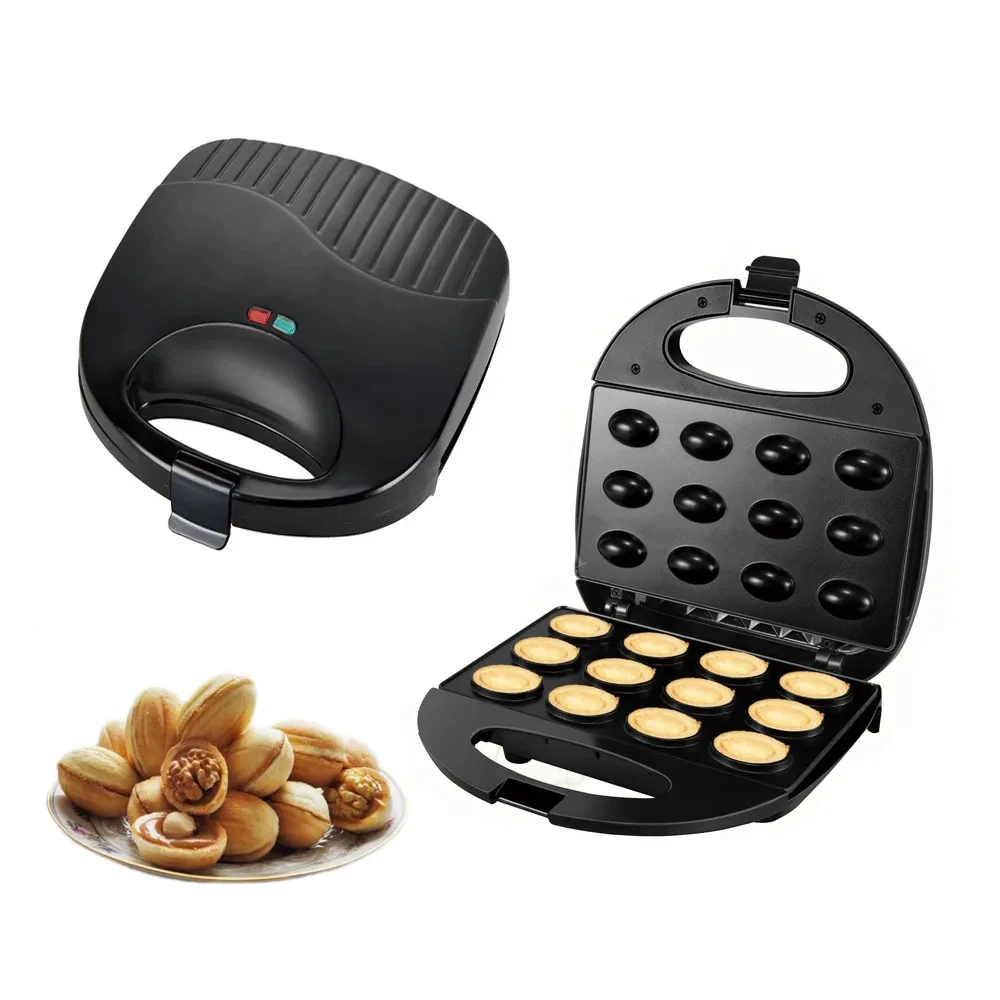 For  Walnut Cake Maker Automatic Nut Waffle Bread Machine Sandwich Iron Toaster Baking Breakfast Pan Oven EU plug