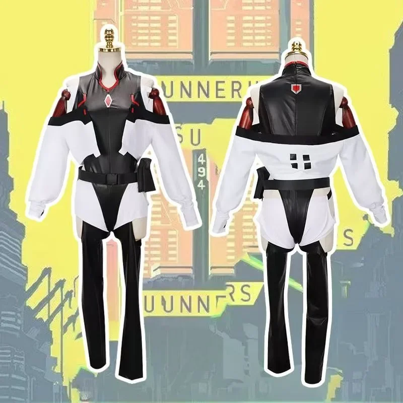 لوسي ديفيد زي أنيمي سايبربانك نمط الملابس سترات باردة أصفر أسود لعب الأدوار الزي حفلة الهالوين للجنسين الرجال النساء