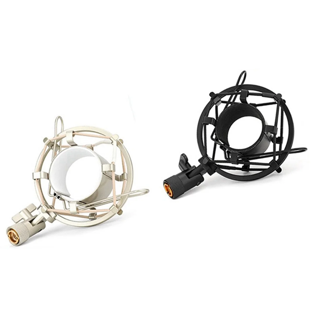 ABGN ユニバーサルショックマウントマイク用 45 ミリメートル-52 ミリメートル高互換性マイクホルダー防振サスペンション A