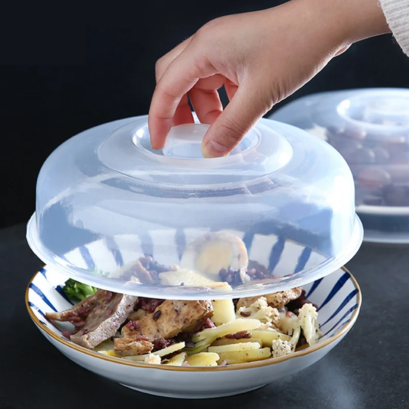 

Transparent Thick Microwave Oven Heating Fresh-keeping Cover Bowl Insulated Vegetable Cover Rice Heat-resistant Dish Cover