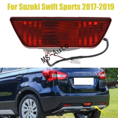 Reflector de parachoques trasero de coche, luz de freno para Suzuki SX4 s-cross 2015-2019, Suzuki Swift Sports 2017-2019 36574-70L00