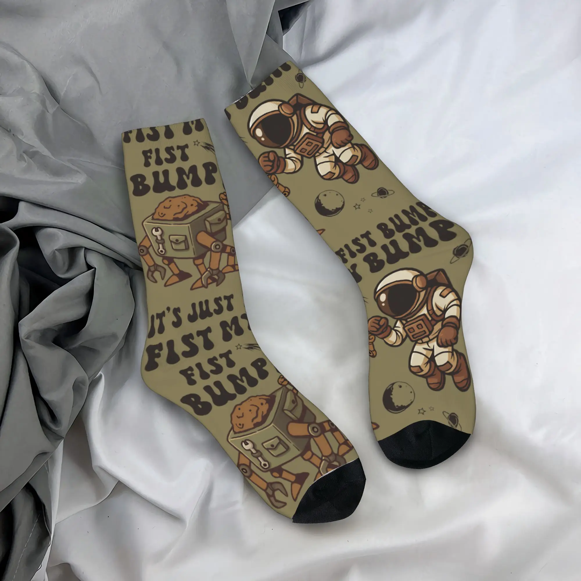 Autumn Winter Colorful Unisex Rocky & Grace - Project hail mary - Fist my bump Socks  Sweat Absorbing Basketball Socks