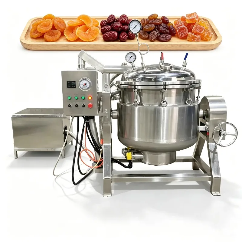 Large Plum Syrup Soaking Machine Fruit Preserve Sugar Dipping Unit with Mixer Custom