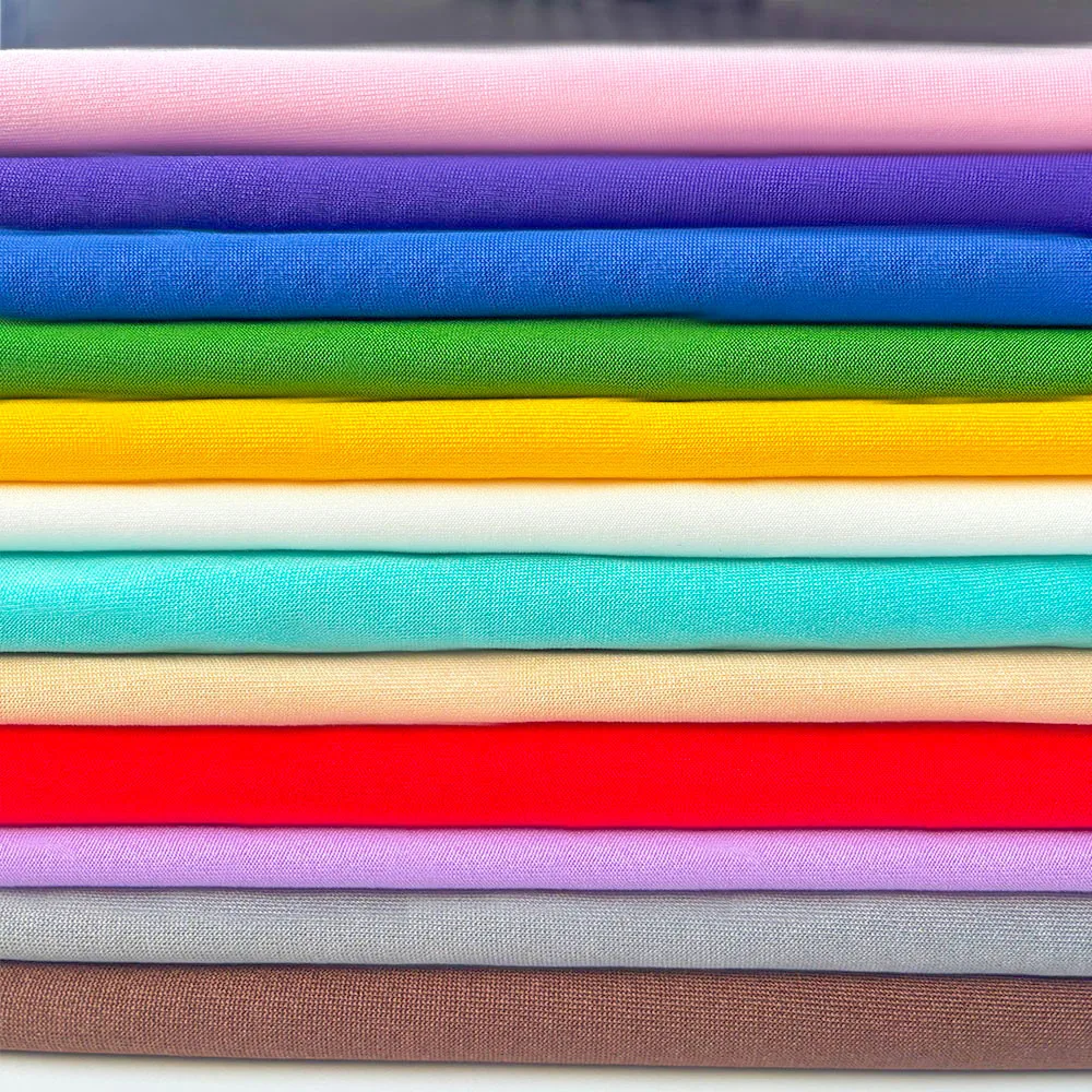 Solid Color 4-way Stretch Jersey Fabric 65