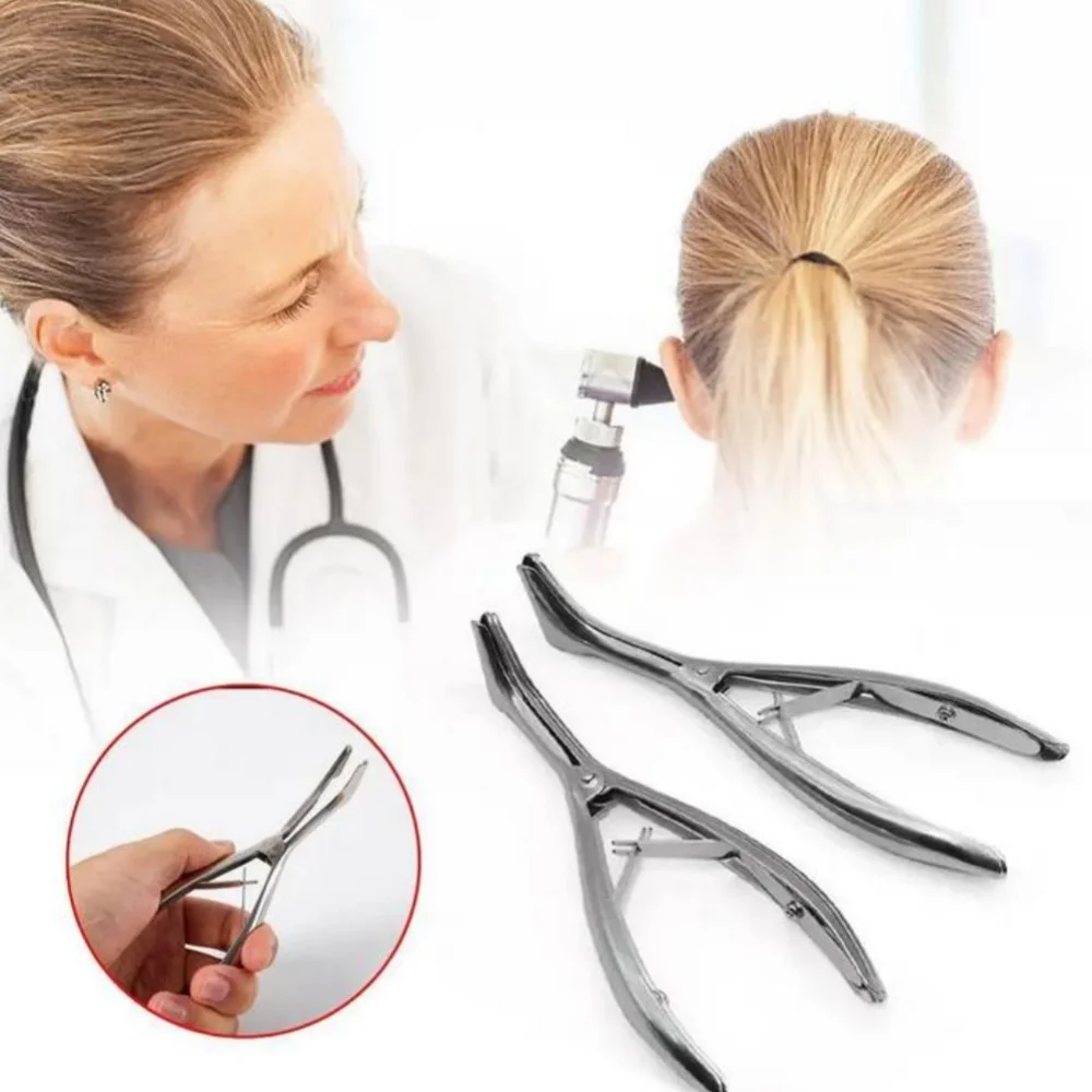 1-10PCS Nose Mirror Ear Canal Dilator Stainless Steel Speculum Nostril Nose Pliers Nasal Dilator For Adult kids Health Care