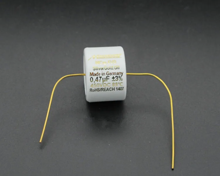 

Mundorf Mcap EVO Oil Gold and Silver Oil Immersed Audio Series Capacitors