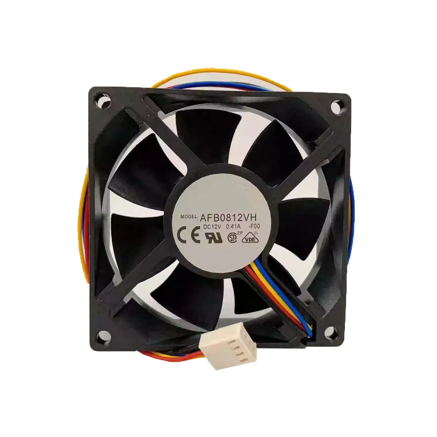 Cooling Fan For DELTA AUB0812VH-F00 80*80*25MM DC12V 0.41A 4lines New