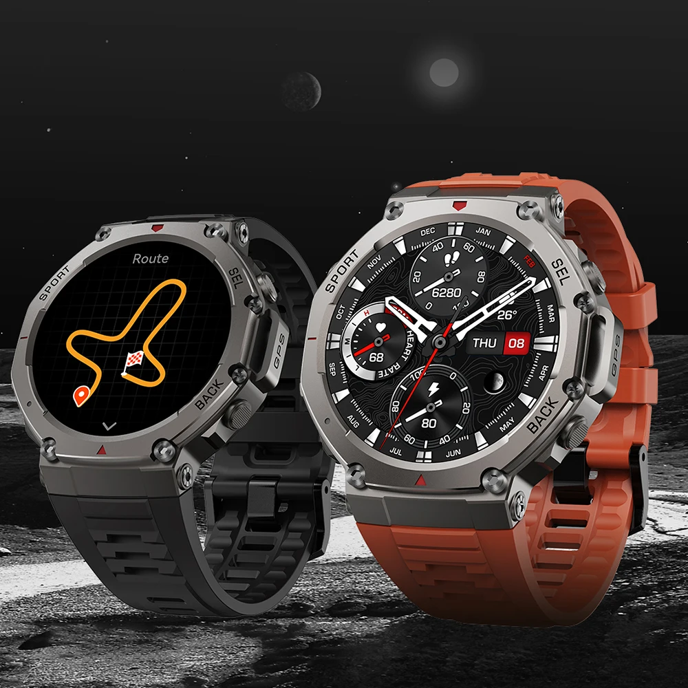 

DM58 Bluetooth Call Smart Watch 1.43'' AMOLED GPS Positioning Outdoor Fitness Tracking Compass 500mAh Battery 5ATM Waterproof
