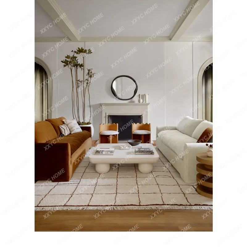 XXCoffee table, simple modern rectangular cloud tea table outdoor courtyard coffee table