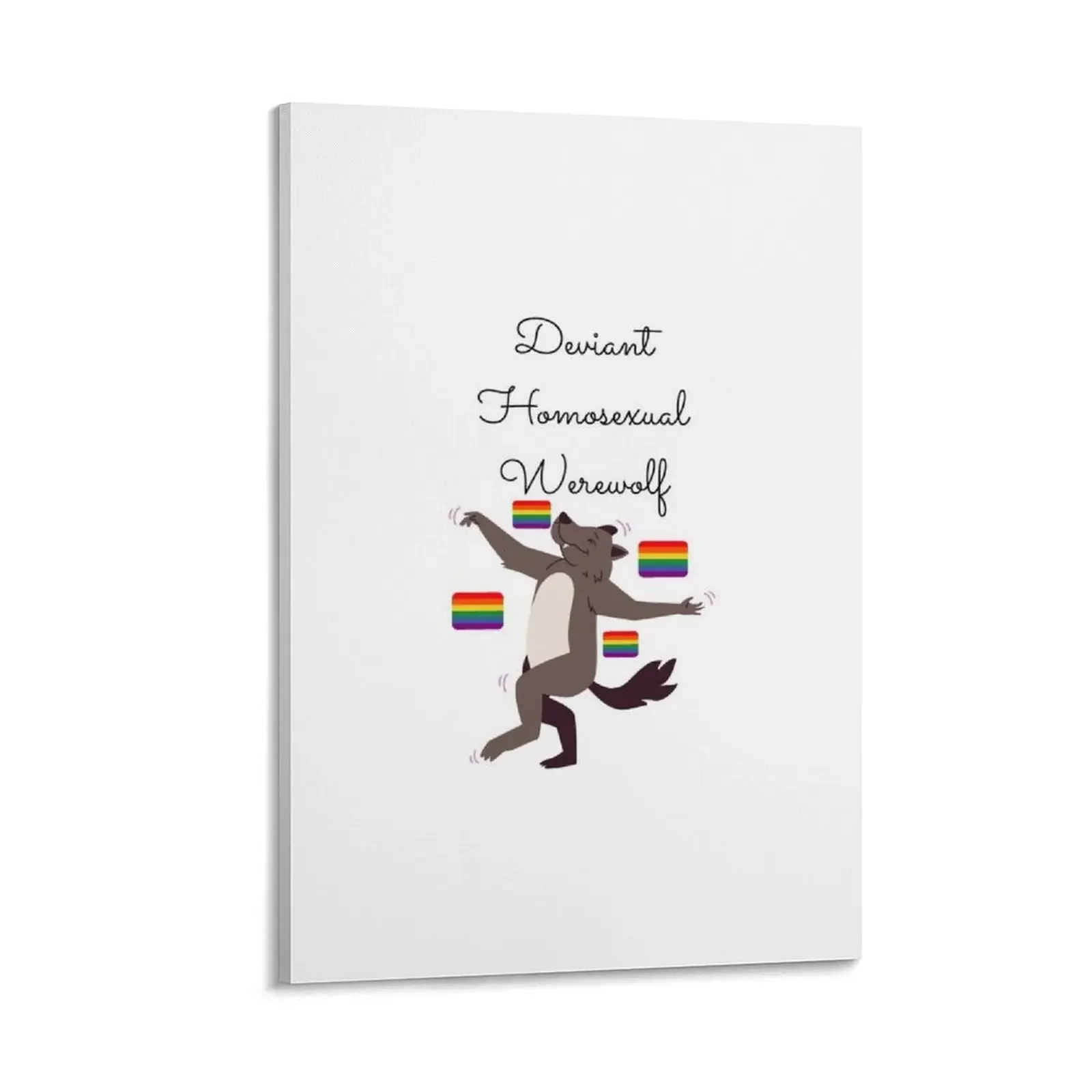 

Deviant Homosexual Werewolf Canvas Painting room decorations for men room decoration poster mural