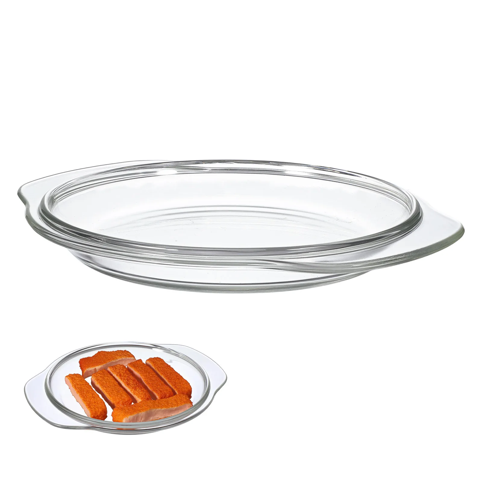 

Microwave Splash Protector 17.8cm Reusable Glass Cover Clear Oil-Proof Microwave Food Splatter Cover for Even Cooking