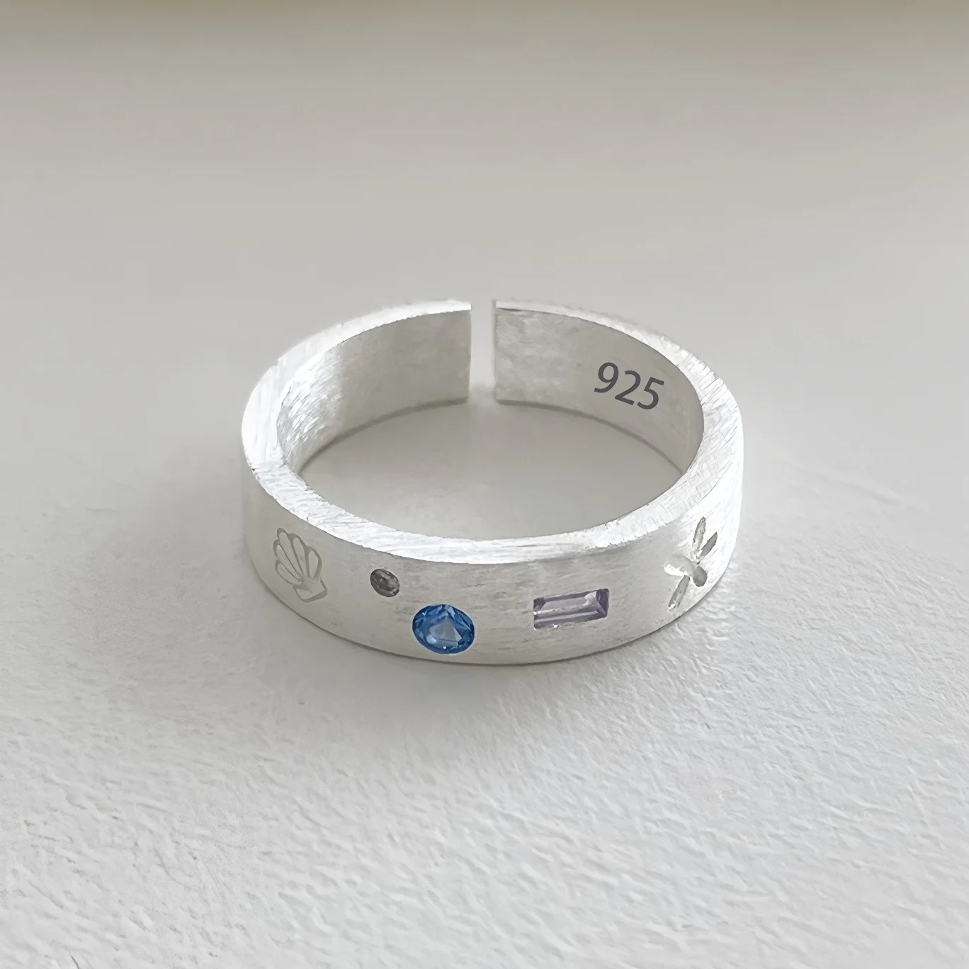 Women's 925 Sterling Silver Retro Open Ring, Unique Design