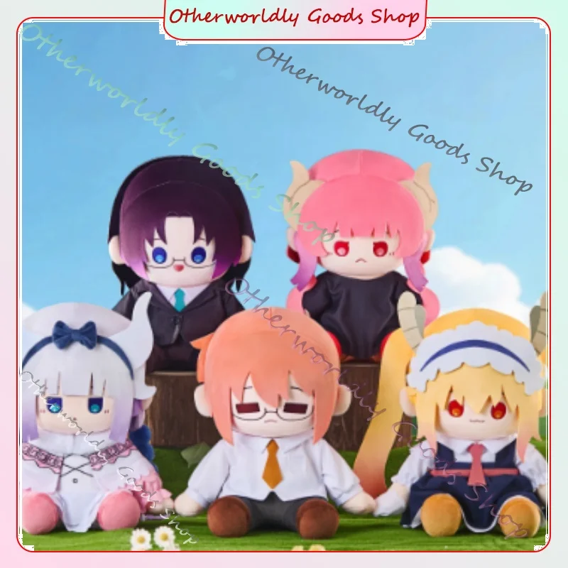 

30cm Cotton Dolls From Miss Kobayashi'S Dragon Maid Tohru Kanna Sitting Pose Plush Toys Ornaments Decoration Collectibles Gift