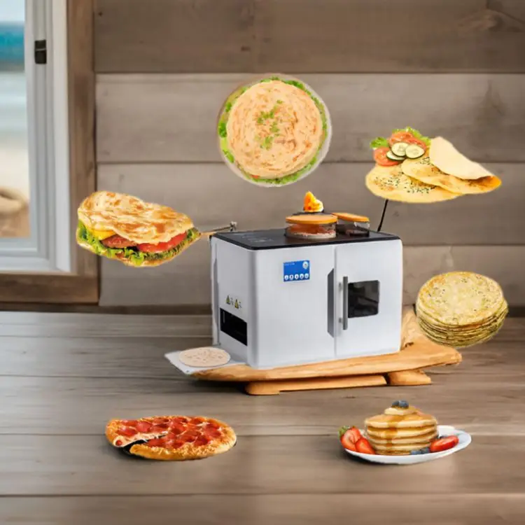 

Electric Roti Baker Robot Rotti Ata Chapati Flatbread Tortilla Roti Magic Fully Automatic Making Machine Roti Maker Rotimatic
