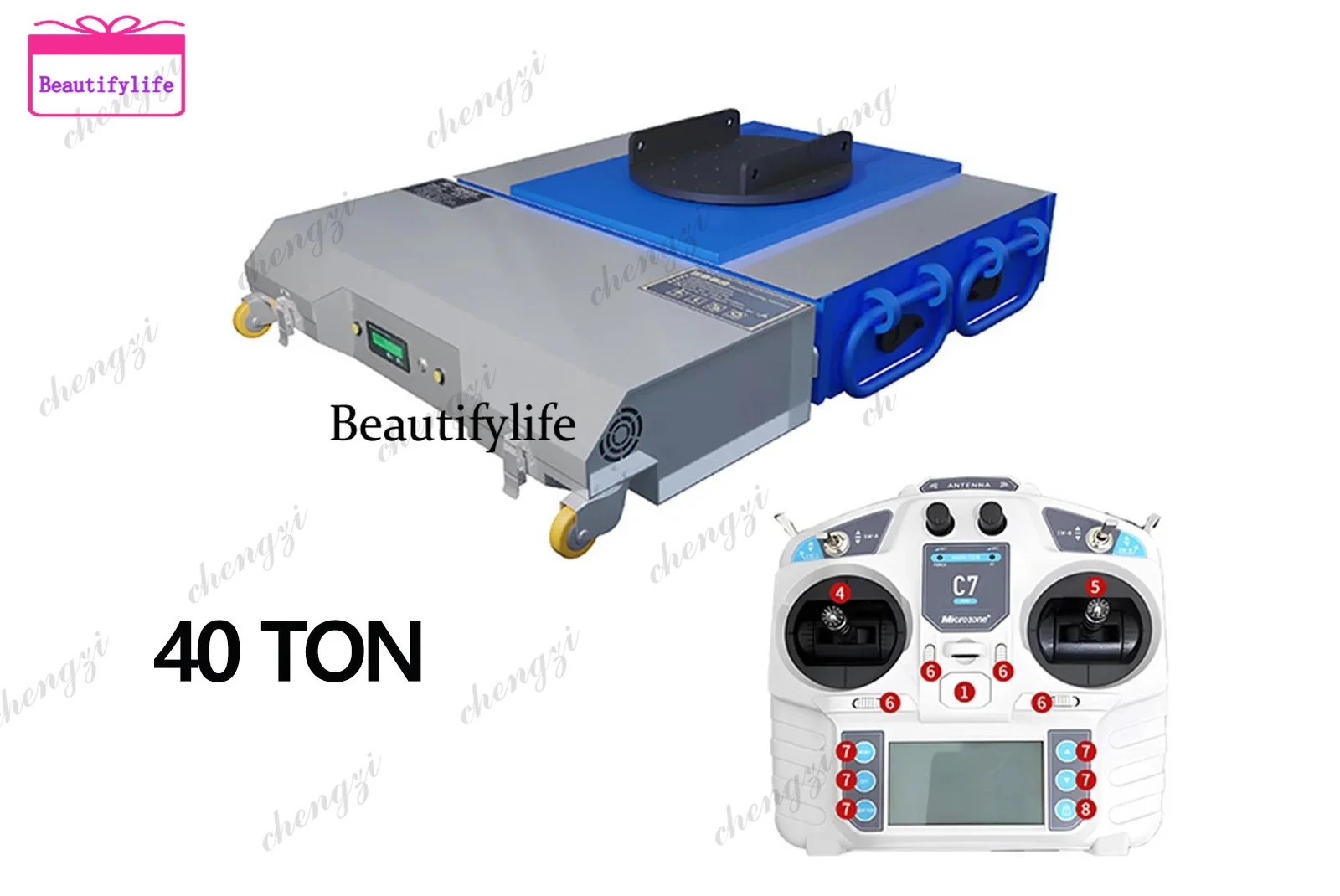 A55 Electric Machine Skate Equipment Transporter Skate Dolly Heavy Duty Straight Rotation Portage Universal Freewheel 20-50 Ton