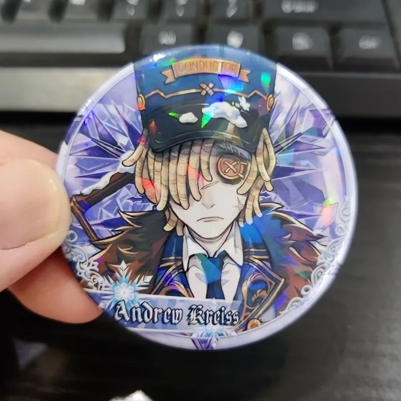 Anime Identity Ⅴ Figures Andrew Kreiss Luca Balsa Metal Badges Alva Lorenz Bag Decor Pins Toy Brooch Fans Birthday Gift