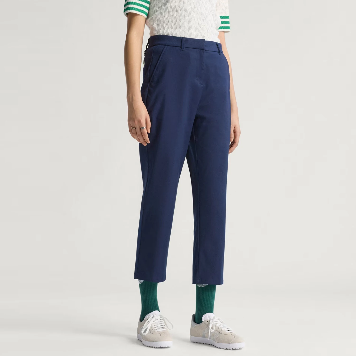 Adidas genuine clover women's button comfortable and breathable casual pants JW9871