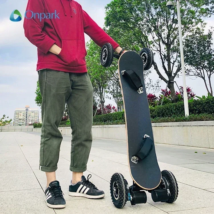 shenzhen terrain dual motor kit belt drive fast all terrain electric skateboard