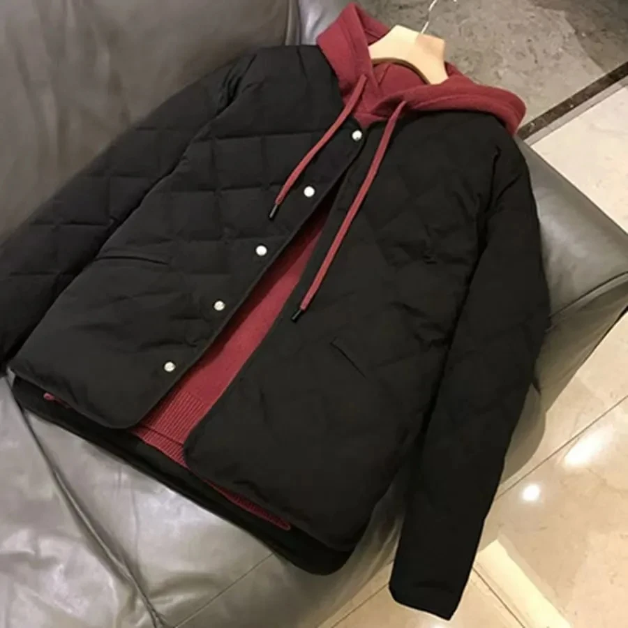 بلوزة كورية كاجوال فضفاضة وخفيفة الوزن من القطن Jaet Collarl متعددة الاستخدامات للربيع والخريف والشتاء للنساء