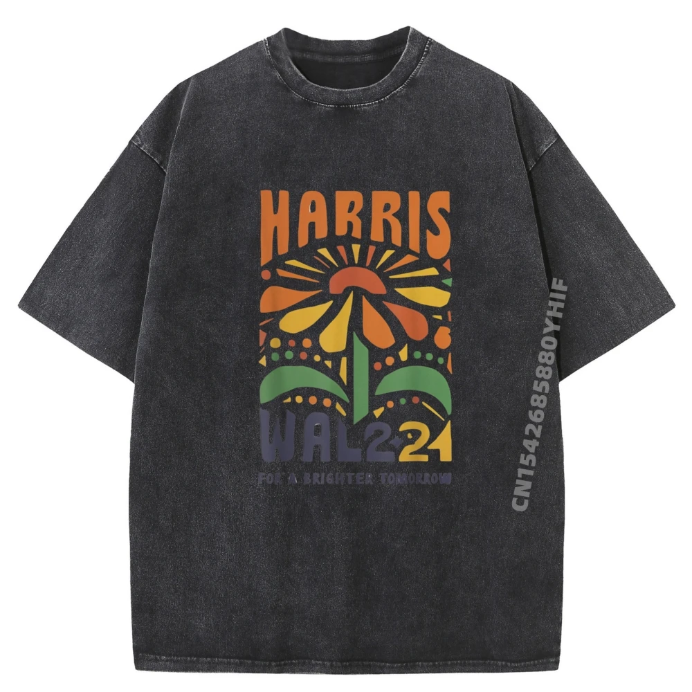 

Family women's T-shirt Man Kids Kamala For And Girls Normal Printed Tees Mens Designer Clothes Funny Vintage Washed Shirt