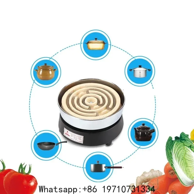 220V Kitchen Lab mini Electric stove electric household furnace thermostat hot milk cooker travel Hot Plate Hot Cook Heater